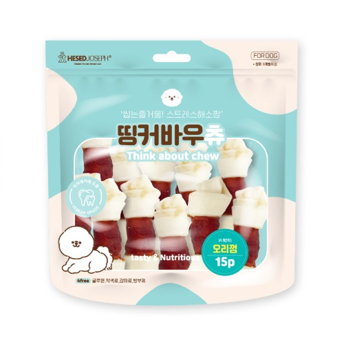 띵커바우츄 오리껌 5종 스틱껌 강아지스트레스해소 강아지껌 개껌 : 드몽드펫샵