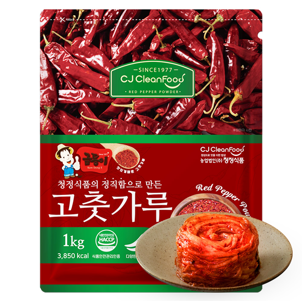 청정식품 HACCP 국내제조 중국산 김장용 굵은 고춧가루 1kg : 꿀팁쇼핑