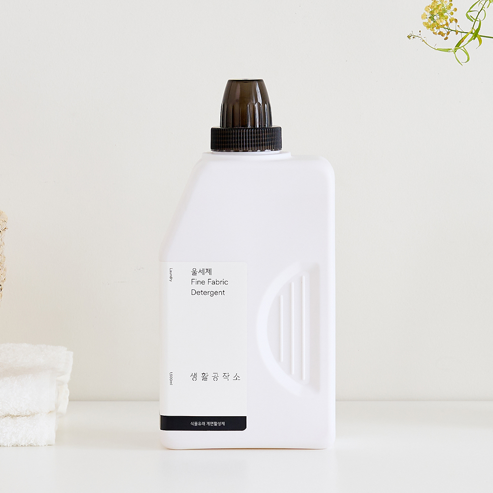 생활공작소 울세탁세제 중성세제 울샴푸 1.5L, 4개 : 주식회사 생활공작소