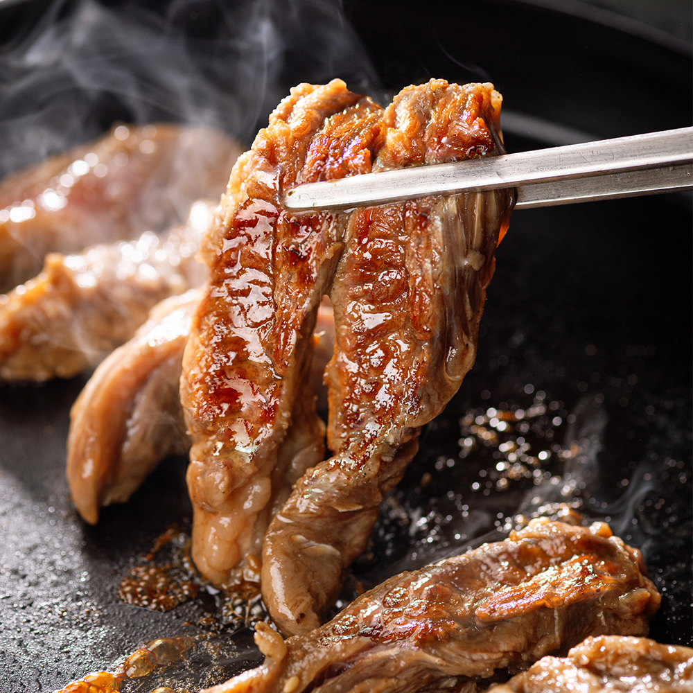 대용량 갈비살 1kg 양념 소갈비 소갈비살 늑간살 소고기 구이 캠핑 음식 : 대한민국농수산