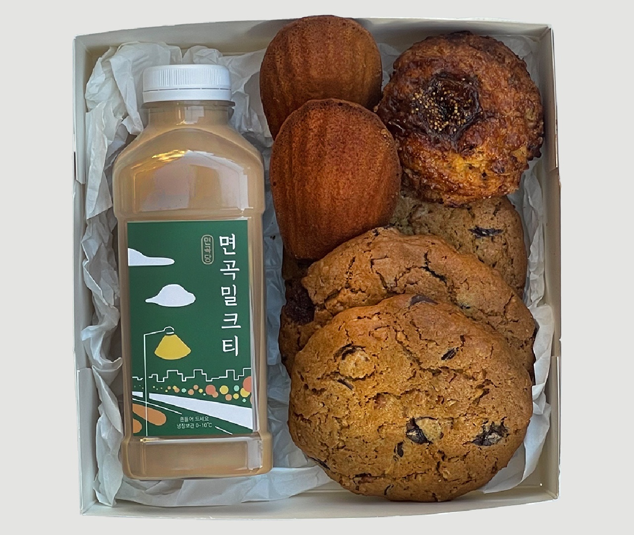 면곡당 수제디저트 레몬파운드 마들렌 밀크티 선물세트 : 면곡당