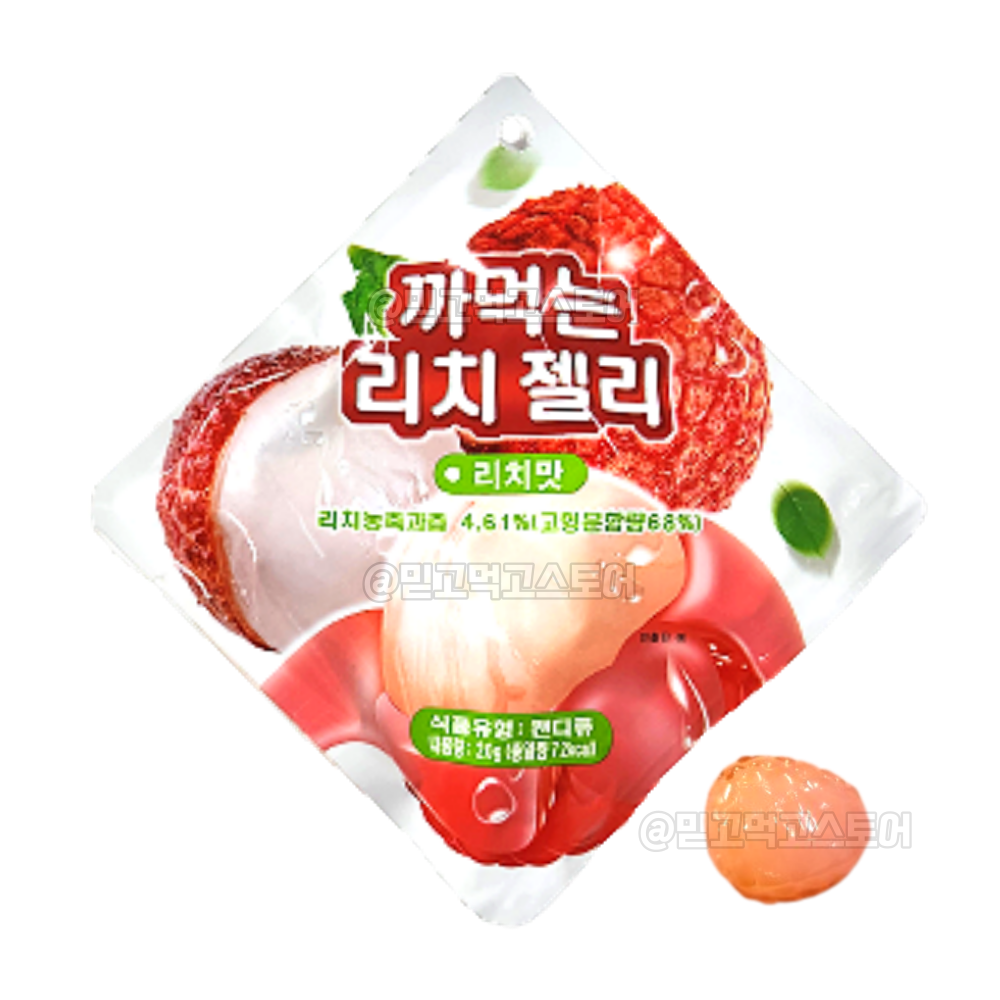 까먹는 리치젤리 20g 리치맛 젤리 쫀득쫀득 : 믿고먹고
