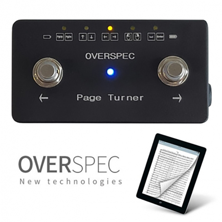 Overspec Page Turner 오버스펙 페이지터너 (넘순이/넘돌이) 악보페달 전자악보보면대 : 위키위키