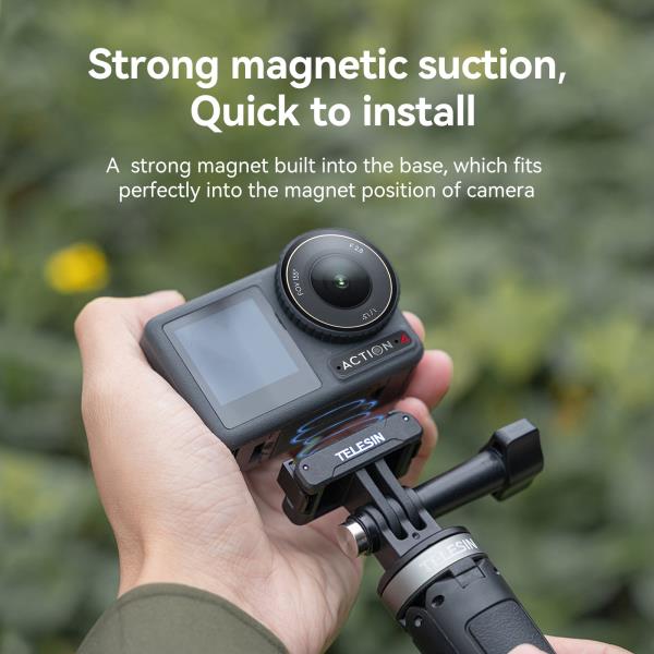 TELESIN 마그네틱 두 클로 어댑터 액션 카메라 액세서리 DJI OSMO 3 4 : 유모모