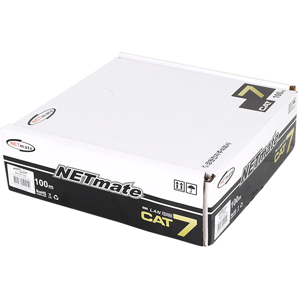 강원전자 넷메이트 CAT7 SSTP 다이렉트 랜케이블 NM-U7 100m, 1개 : 유그린스토어