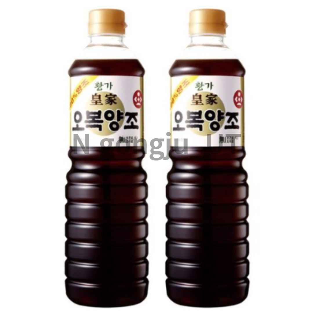 오복식품 MSG 색소 무첨가 황가 양조 간장 900ml 2개 : 글로벌 뎁스