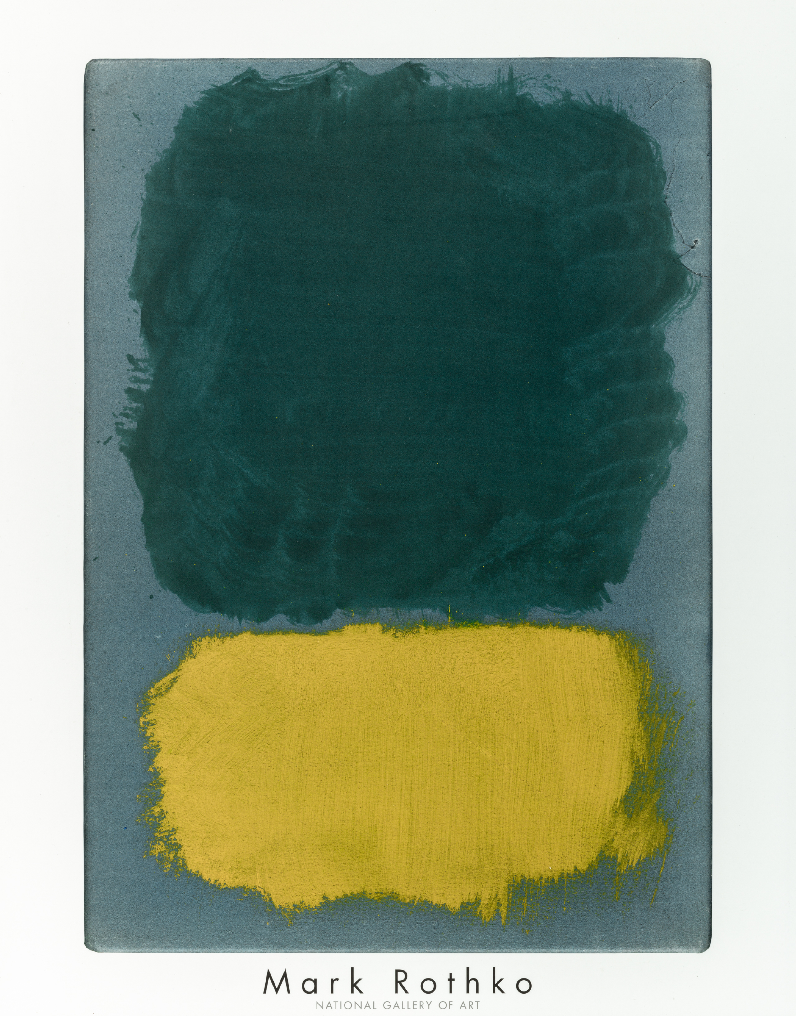 마크 로스코 Untitled 1968 Green Yellow Bluegray 추상 포스터 : 갤러리 다듬