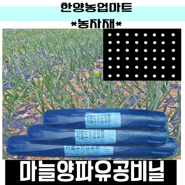 마늘 양파 멀칭 유공 비닐 0.015 X 120cm X 200m 비니루 : 한양농업마트