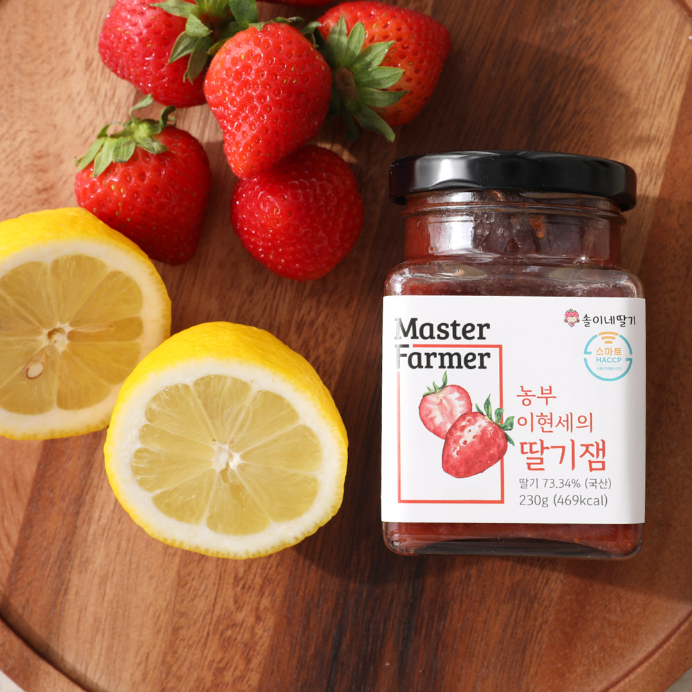 딸기 잼 국내산 농부 이현세 230g : 마스터파머