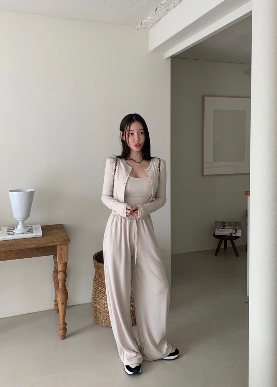 골지 통팬츠 : 뽐미