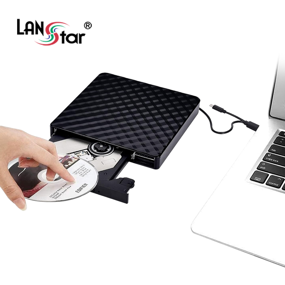외장 CD롬 CD 굽기 리핑 읽기 쓰기 USB A/C타입 지원 외장odd (LS-EXODD-N) : 랜스타