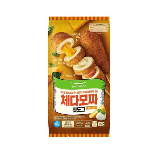 풀무원 체다모짜 핫도그 4개입 320g 1개 : 스마트바잉