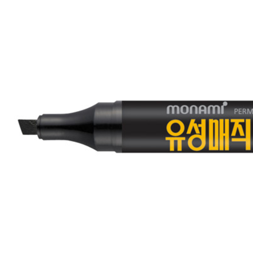 모나미 유성매직 슈퍼 C 흑색 사각촉 퍼머넌트마카 : 오피스24