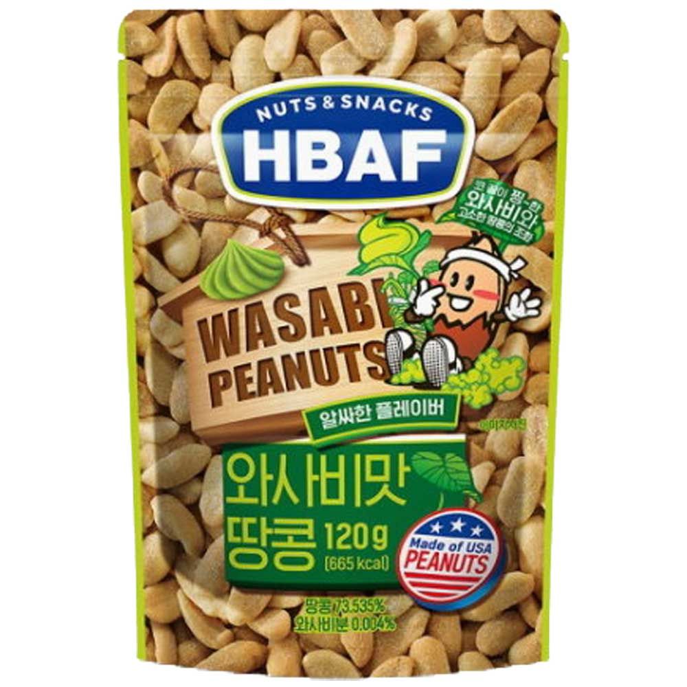 허피디 x 바프 와사비맛견과류 땅콩견과류 HBAF 와사비땅콩 3봉 120g : 허슬러pd