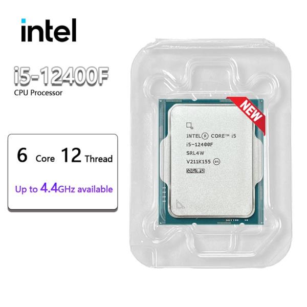 amd 인텔 cpu인텔 코어 i5-12400F i5 2.5 GHz, 6 12 스레드 CPU 프로세서, 10NM L3 = LGA 쿨러 없음, 신제품 : 에스브이 네트웍스