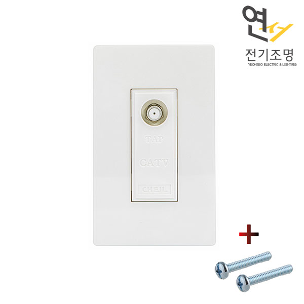 제일 디노 스위치 콘센트 통신 CATV3방 화이트 : 연서전기조명
