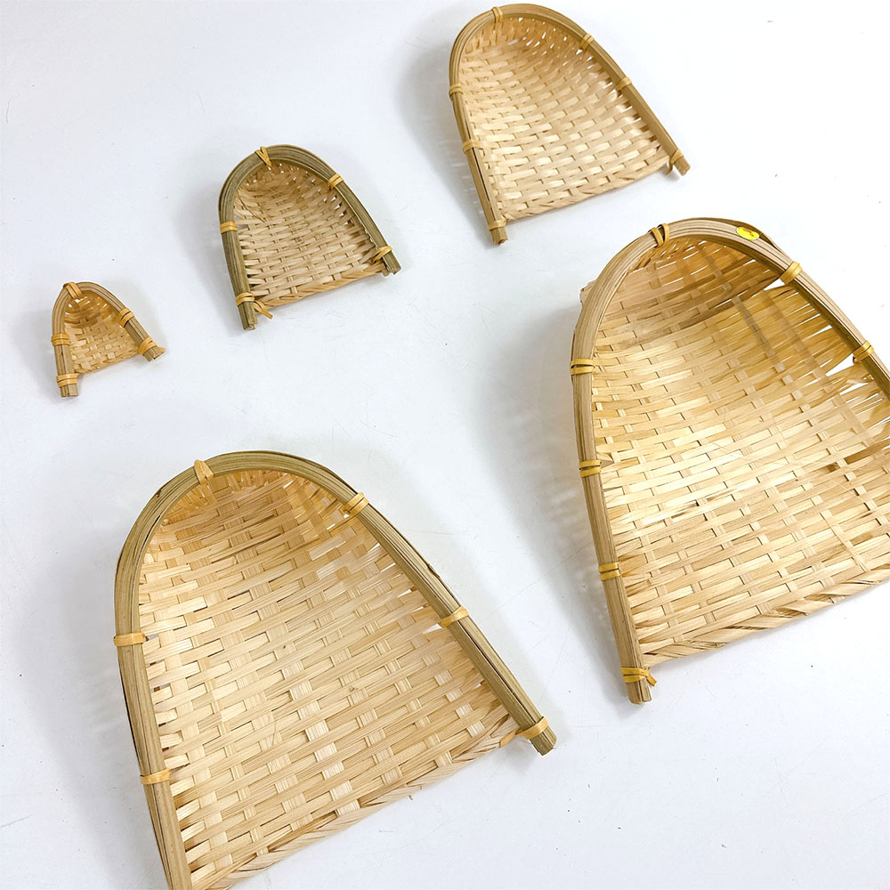 미니 대나무 키 버들키 삼태기 전통 기념품 소품 세로 25cm : 왓위셀