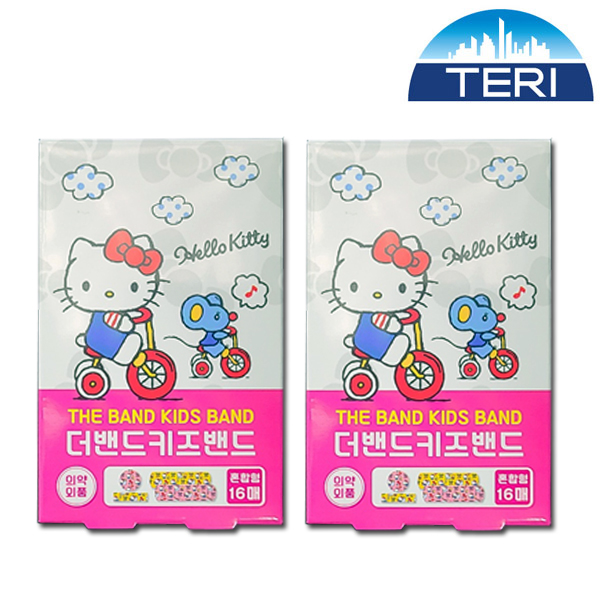 헬로키티 키즈밴드 혼합형 1갑 16매입 일회용밴드 : 태리메디칼