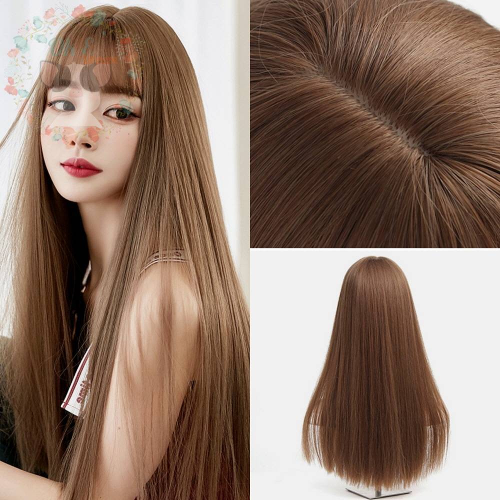 옥이드림 통 가발 밀크갈색 여자항암가발 사진가발 : 옥이드림