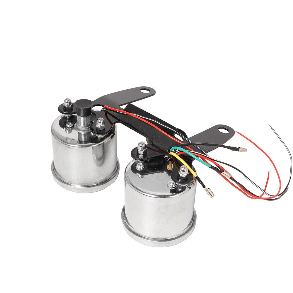 오토바이 LED 범용 투어 타코미터 게이지 스탠 포함 속도계 조합 12V 0-180 Km/h : 러블리도트1