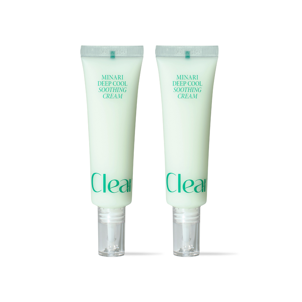 클리어디어 미나리 딥 쿨 수딩 크림 30ml x 2개 : 클리어디어