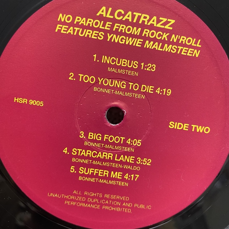 ALKATRAZZ    LP / 엘피 / 음반 / 레코드 / 레트로 /   AA7209 : 옛생각갤러리
