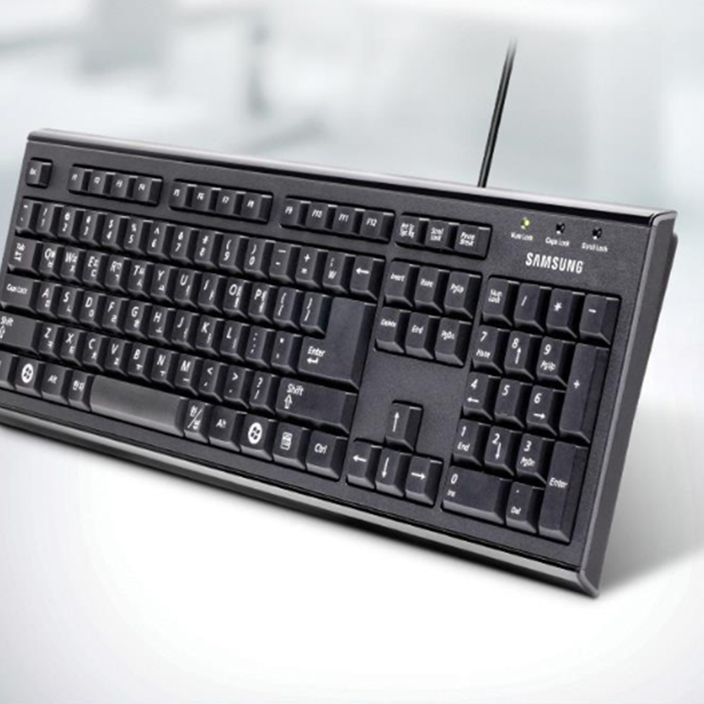 삼성 사무용 PC 키보드 옛날키보드 회사 조용한 컴퓨터자판기 : 커머스레온
