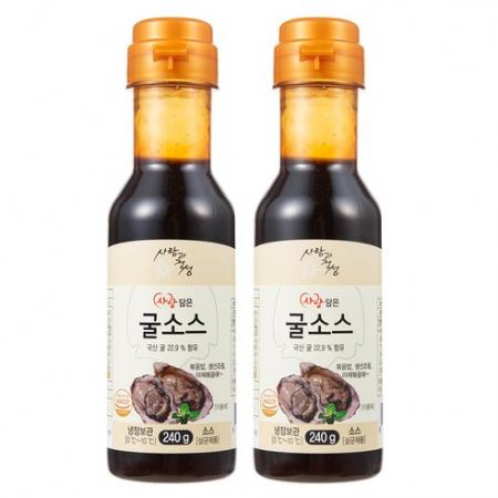 사랑과정성 사랑담은 굴소스 240g × 2개 : 원라이브:쇼핑몰