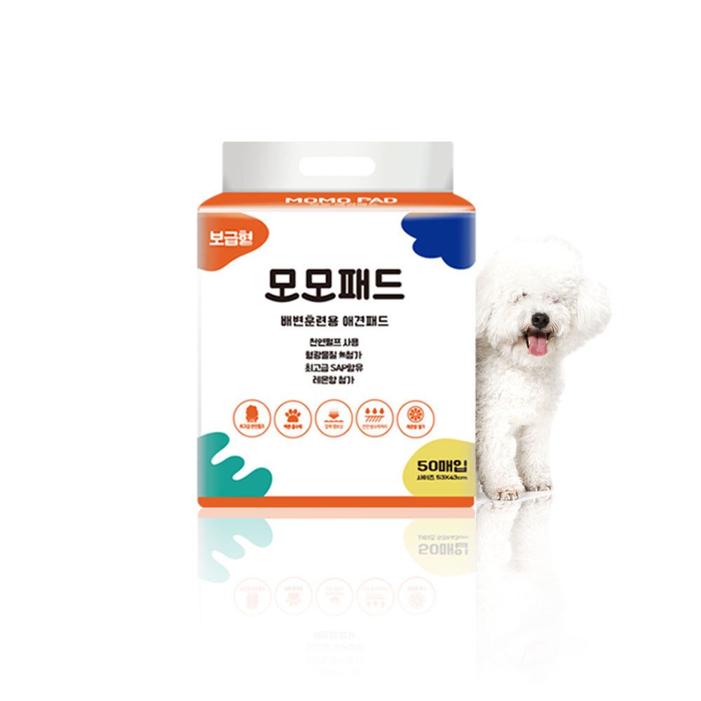 모모 배변패드 소형 50매(레몬향)-장당30g : 모모펫