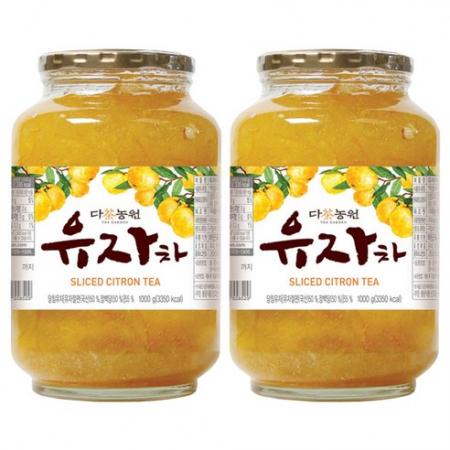 다농원 유자차 1kg × 2개 : 원라이브:쇼핑몰