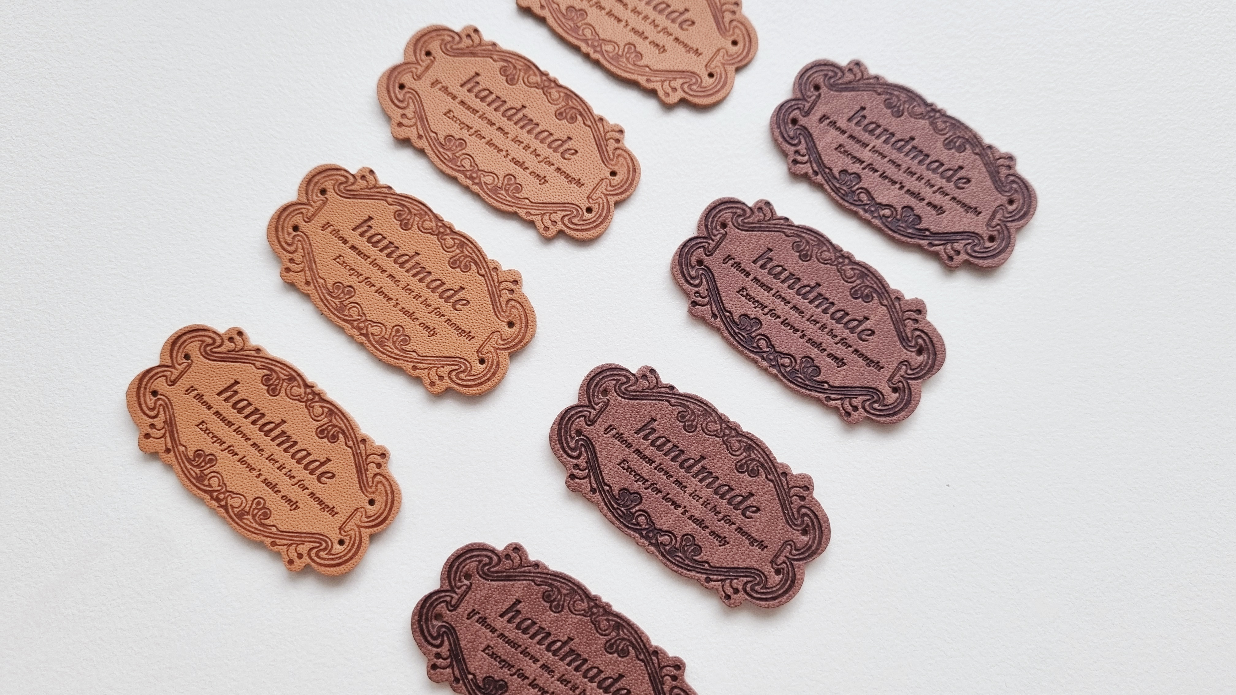 앤틱 가죽라벨 (antique handmade label) : 디어코바늘