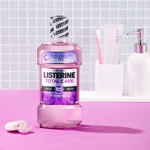 리스테린 토탈케어 마일드 750ml 4개입(순한맛) : 사막여우슈퍼마켓