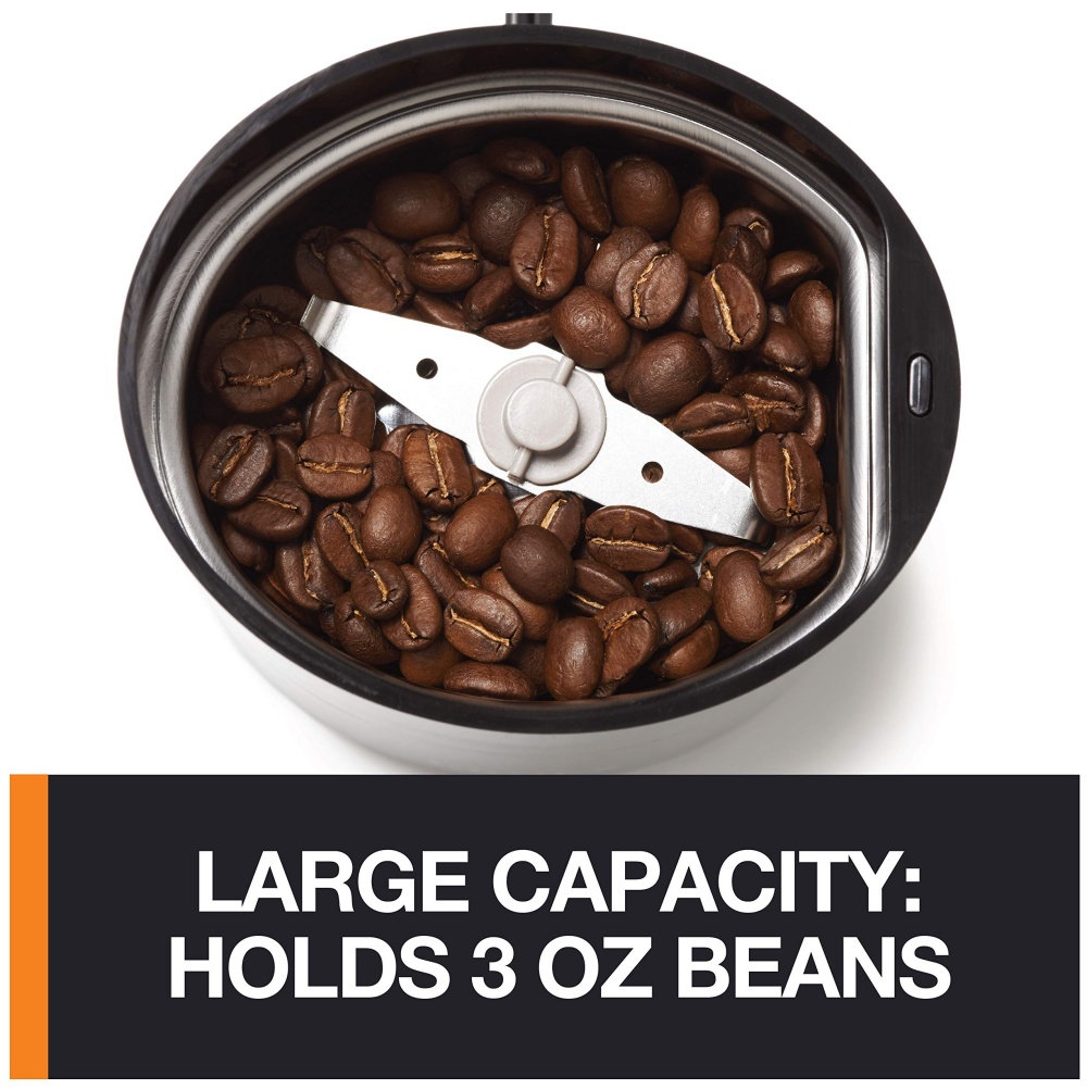 크럽스 원터치 커피 앤 스파이스 그라인더 블랙 Krups One-Touch Coffee and Spice Grinder 12 Cup Easy to Use : bymim