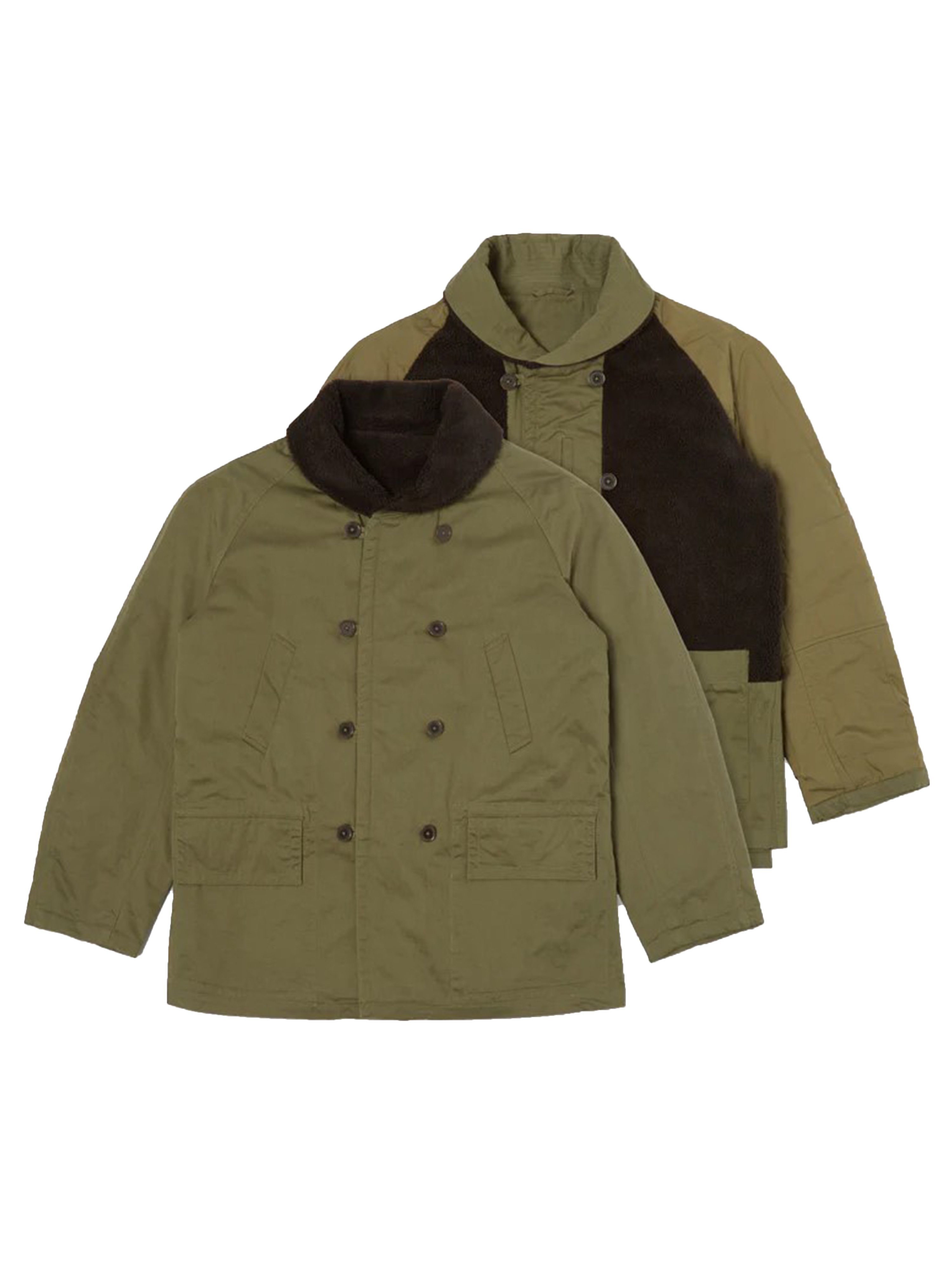 유니버셜웍스 Reversible Mackinaw Jacket Light Olive TwillSherpa : 레트라토