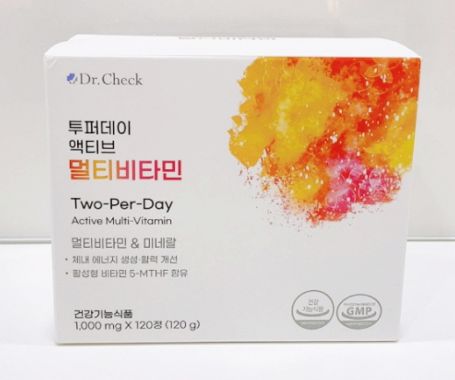 닥터체크 투퍼데이 액티브 멀티비타민 1000mg x 120정 : 엘제이시티