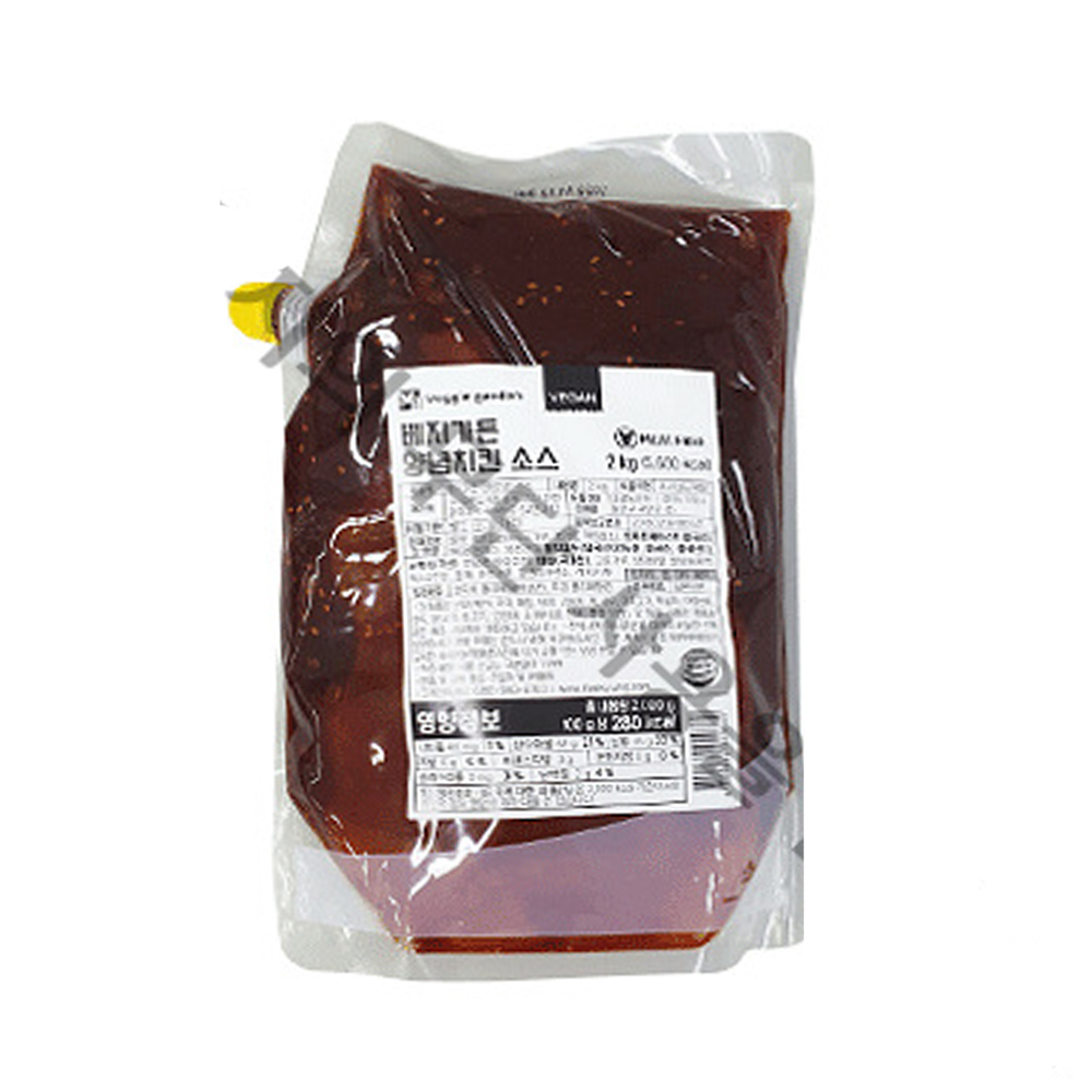 베지가든 양념치킨소스 2kg : 쿠킹스토어