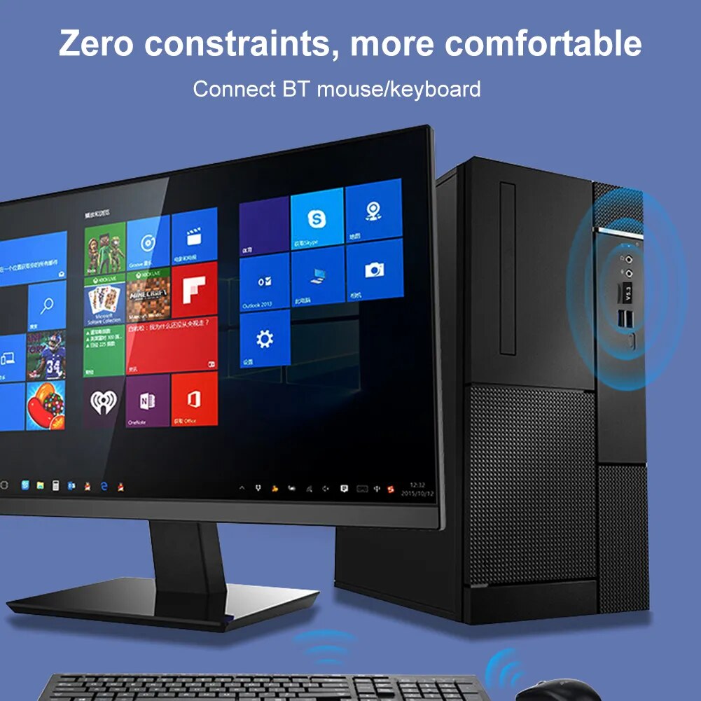 블루투스 동글 5.3 USB 5.3/5.1 어댑터 송신기 무선 BT 오디오 리시버 PC 컴퓨터 노트북용 미니 : 엠엔제이03
