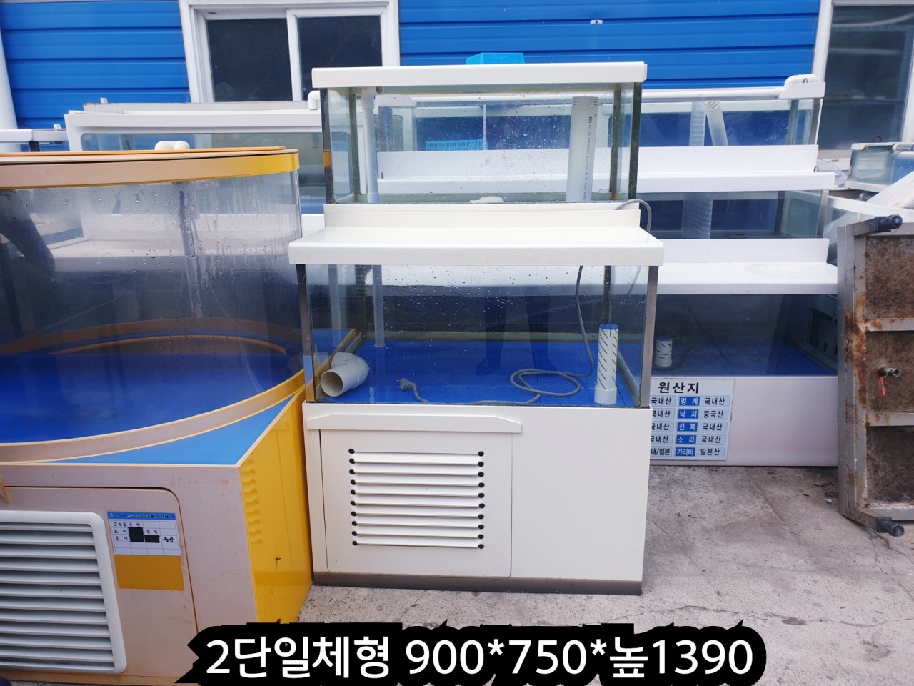 업소용 수족관 활어 수조 2단 횟집영업용 식당 어항 문어 민물장어 꼼장어 낙지 조개어패류 : 동명수족관