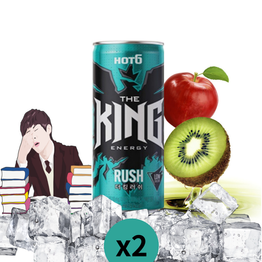 (각2캔씩x5종 10캔 혼합세트) 핫식스 더킹 355ml 파워 포스 러쉬 제로 크러쉬피치 : 상상음료