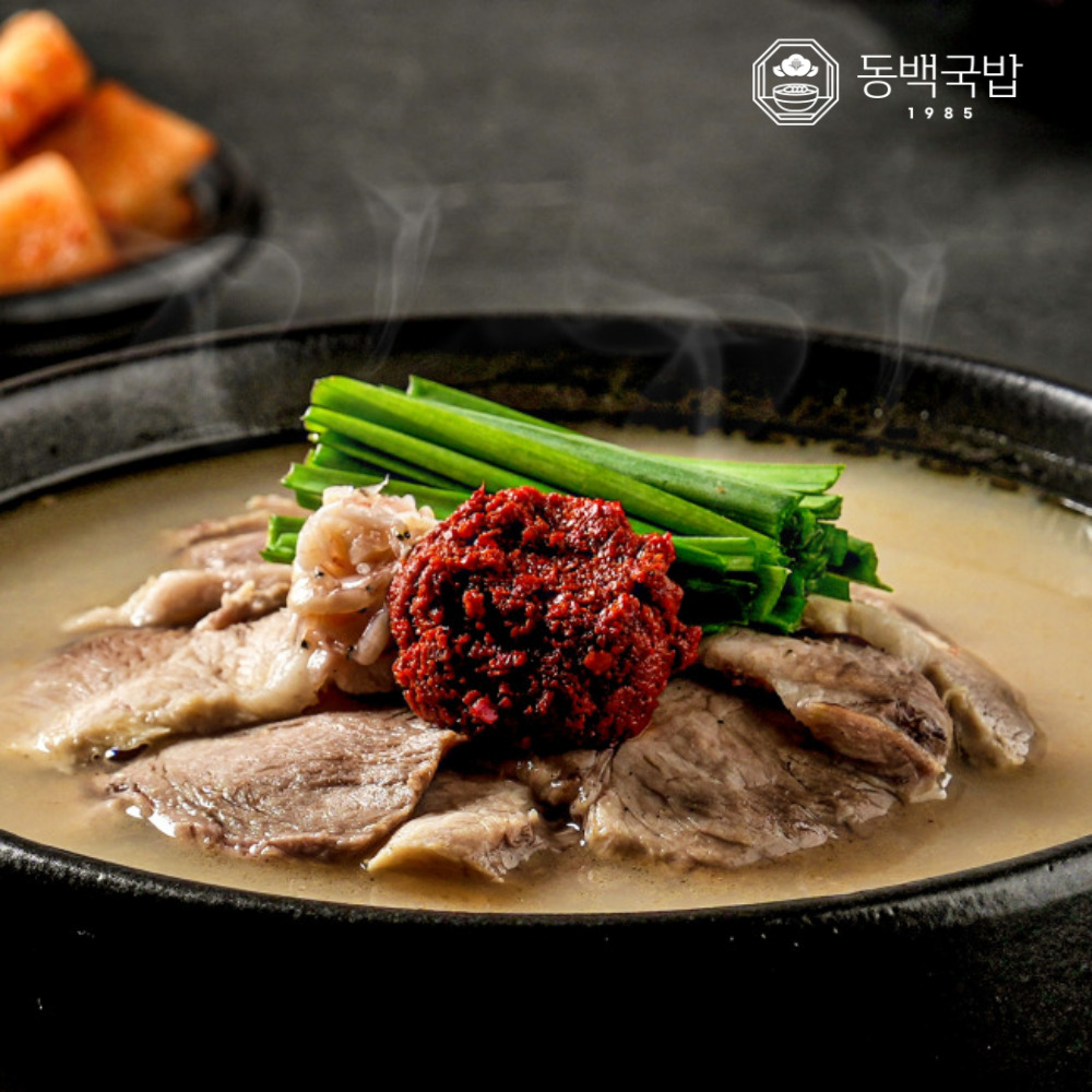 부산 동백국밥 프리미엄 한돈 돼지국밥 570g 5개 : 동백국밥