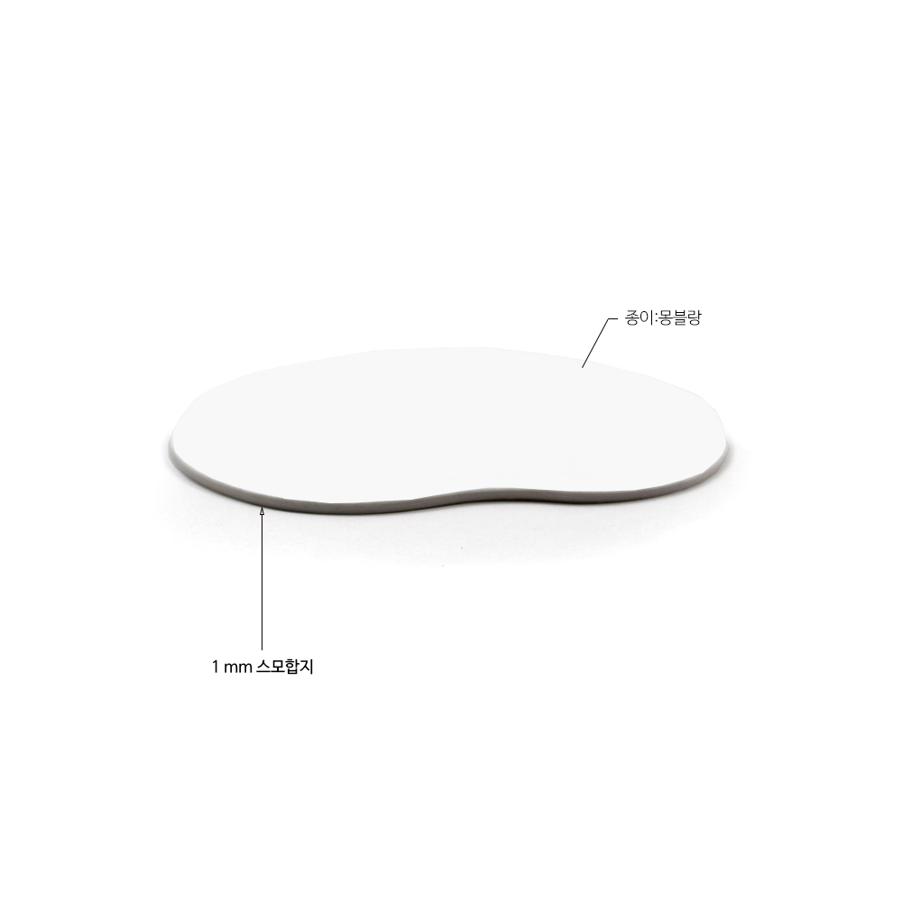 79x67mm 종이로 만든 두껍고 단단한 모양 합지형 음료 컵 받침대 인쇄 주문제작하기 : 정문패키지 스토어