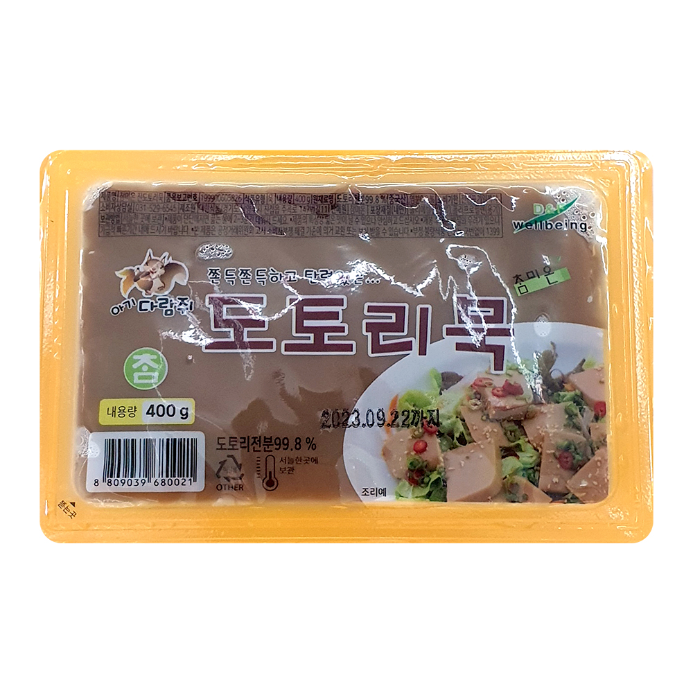 참미온 도토리묵 4kg (400g x 10입) : 푸드k몰