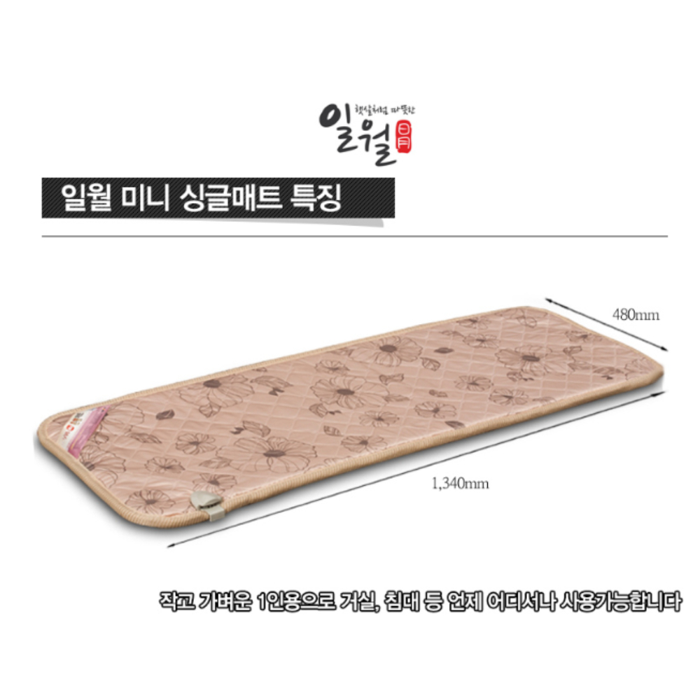 일월 23년형 50W 초절전 미니 전기장판 전기매트 전기요 차박매트 캠핑 : Endymion