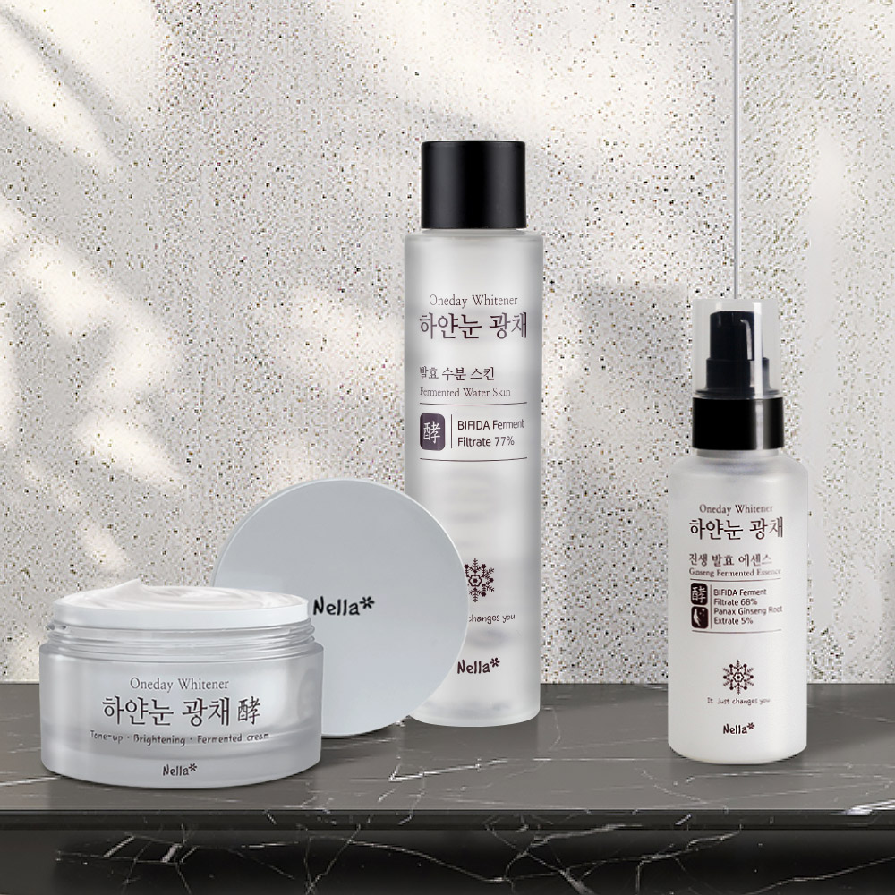 하얀눈 광채 진생 미백 수분 진정 에센스 100ml : 넬라화장품