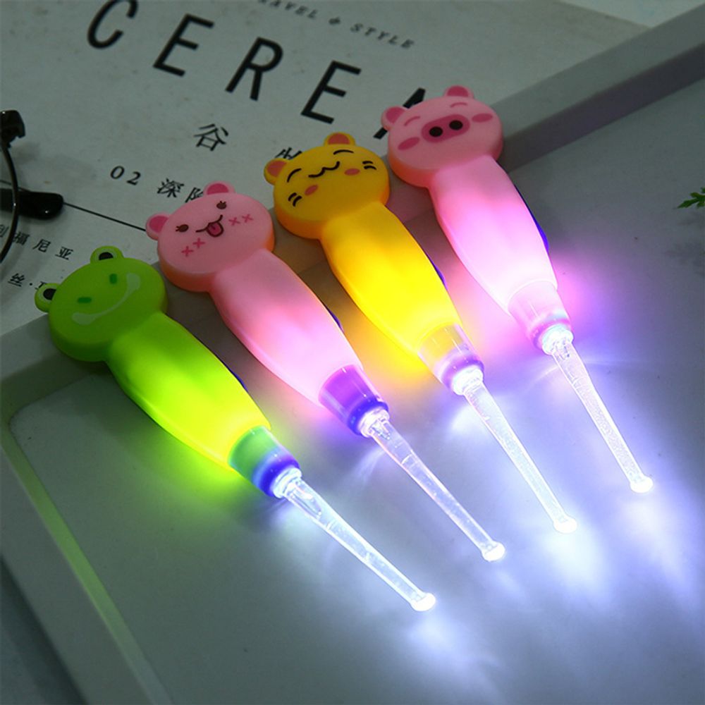 led 캐릭터 귀 청소 귀지 라이트 귀파개 귀이개 제거 유아귀 귀면봉 게 : 다잇쏘용