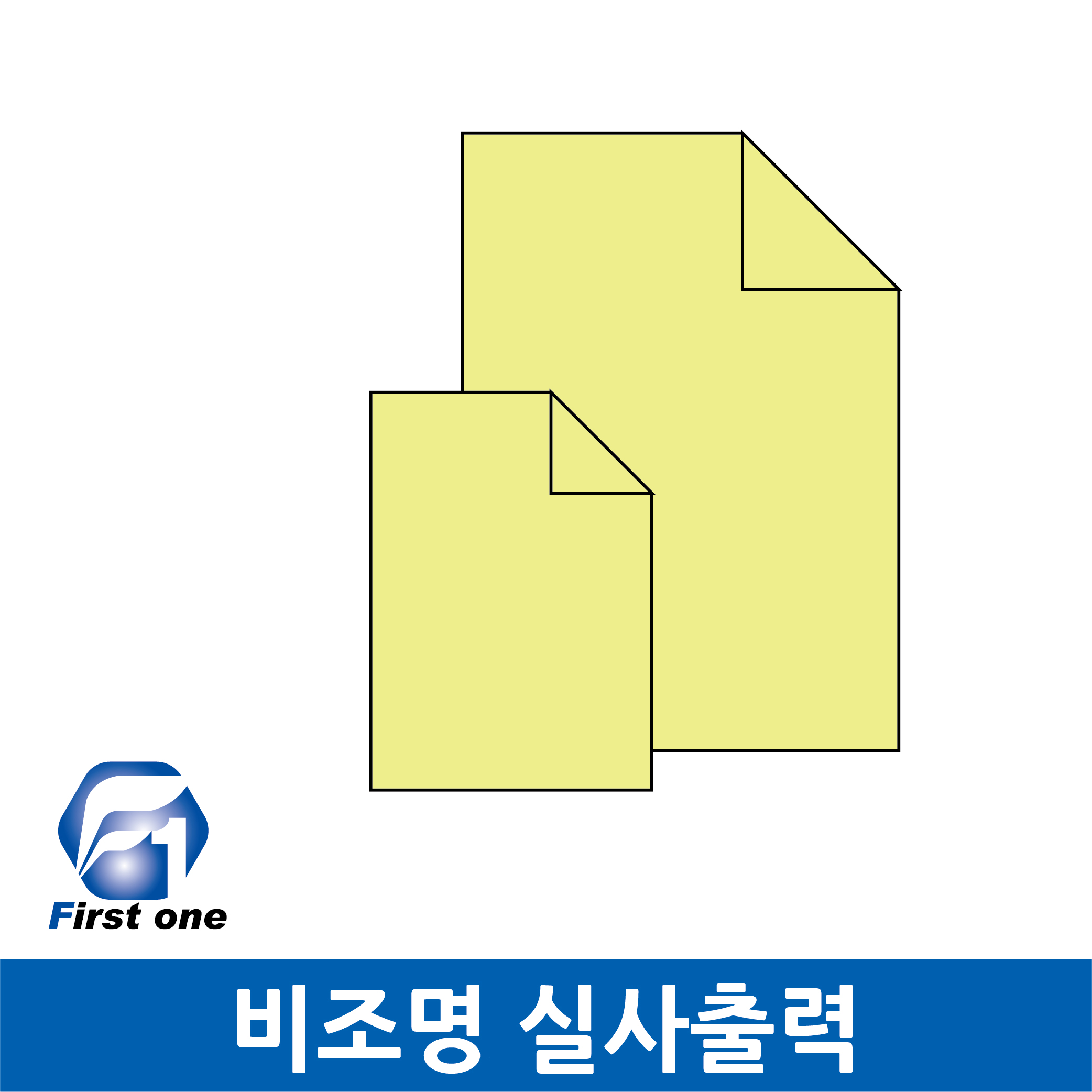 실사출력 비조명출력 : 퍼스트원코리아