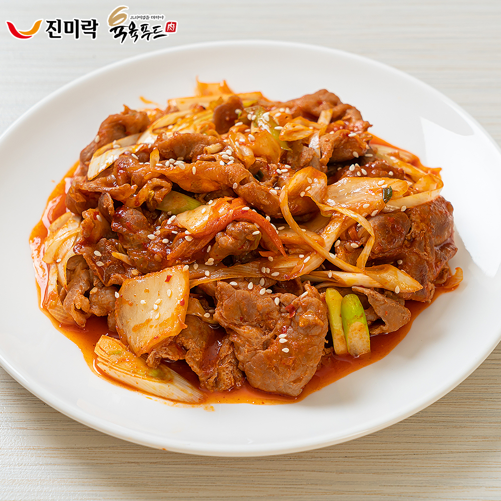 진미락 육육푸드 고추장 불고기 양념돼지 양념구이 1kg : 육육푸드