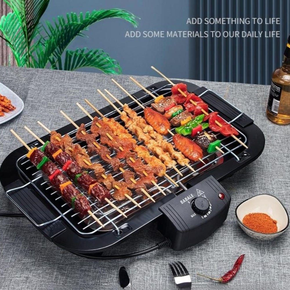 연기없는 화로 미니 전기 닭꼬치 바베큐 그릴 무연 철판구이 : MARKET오드리