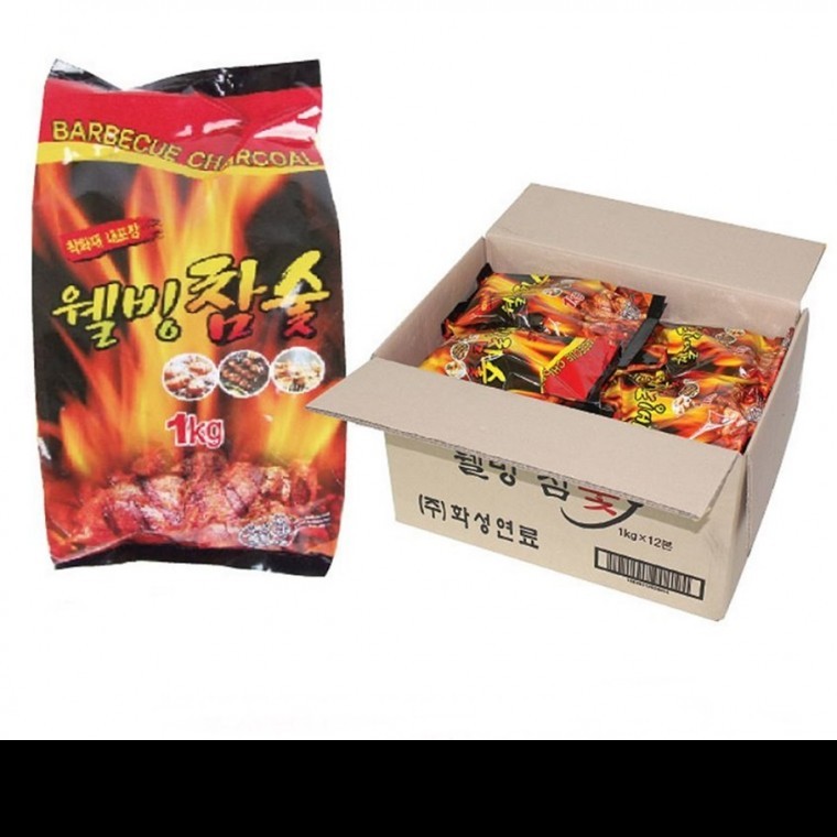 웰빙참숯 1kg 1봉지 : 보통미학