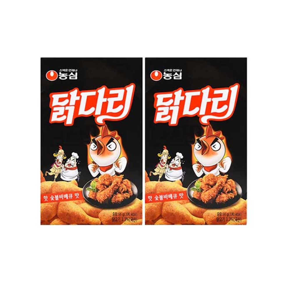 닭다리 핫숯불바베큐맛 66gX10개 과자 스낵 간식 : 착한커머스05